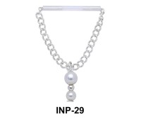 Dangling Pearl Invisible Nipple Piercing INP-29