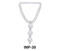 Triple Pearls Nipple Piercing INP-30