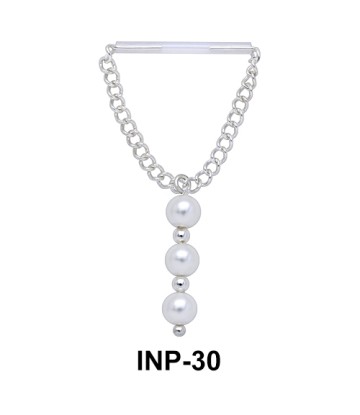 Triple Pearls Nipple Piercing INP-30