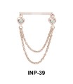 Double Chains Invisible Nipple Piercing INP-39