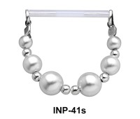 Pearl Nipple Piercing INP-41s