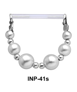 Pearl Nipple Piercing INP-41s