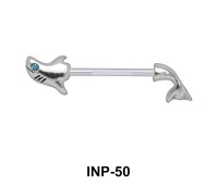 Broken Shark Nipple Piercing INP-50