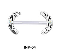 Stunning Curved Invisible Nipple Piercing INP-54