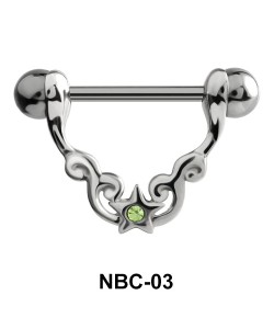 Stone Star Nipple Piercing NBC-03
