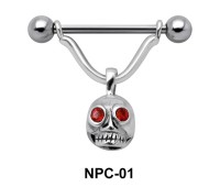 Devil Face Shaped Nipple Piercing NPC-01