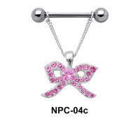 Shiny Ribbon Nipple Piercing NPC-04c
