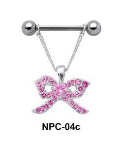 Shiny Ribbon Nipple Piercing NPC-04c