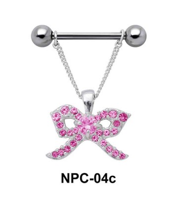 Shiny Ribbon Nipple Piercing NPC-04c
