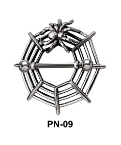 Spider Web Nipple Piercing PN-09