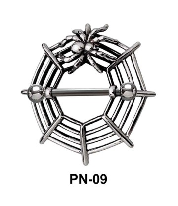 Spider Web Nipple Piercing PN-09