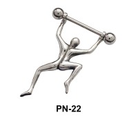 Dancing Man Shaped Nipple Piercing PN-22