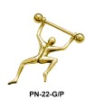 Dancing Man Shaped Nipple Piercing PN-22