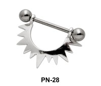 Sunrays Shaped Nipple Piercing PN-28