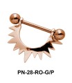 Sunrays Shaped Nipple Piercing PN-28