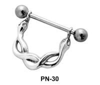 Coiled Snake Nipple Piercing PN-30