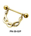 Coiled Snake Nipple Piercing PN-30