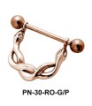 Coiled Snake Nipple Piercing PN-30