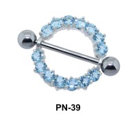 Stone Ring Shaped Nipple Piercing PN-39