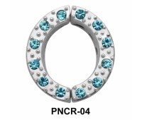 Circle Shiny Stone Nipple Clip PNCR-04