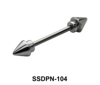 Arrow Shaped Double Nipple Piercing SSDPN-104