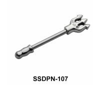 Trident Shaped Double Nipple Piercing SSDPN-107