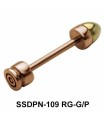 Bullet Shaped Double Nipple Piercing SSDPN-109