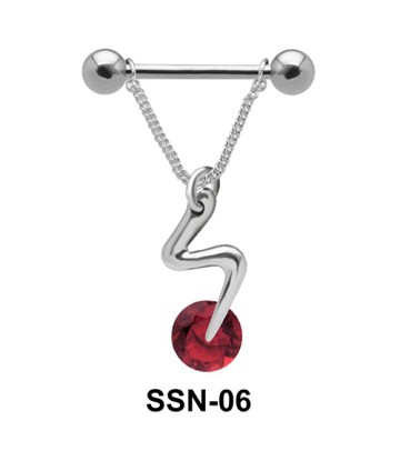 Snake Stone Nipple Piercing SSN-06