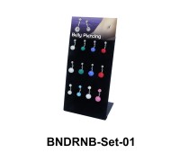 12 Belly Piercing Rainbow Set BNDRNB-Set-01