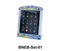 12 Enamel Belly Piercing Set BNEB-Set-01