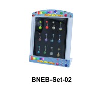 12 Enamel Belly Piercing Set BNEB-Set-02