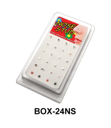 Empty 24 Nose Stud BOX-24NS