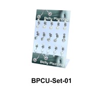 15 Pearls Belly Piercing Set BPCU-Set-01