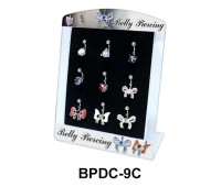 Empty Display 9 Clips for Belly Piercing  BPDC-09C
