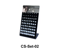 36 Square CZ Stud Earrings Set CS-Set-02
