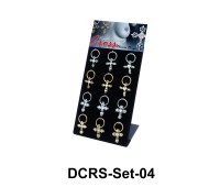 12 Cross Nipple Piercing Rings Set DCRS-Set-04