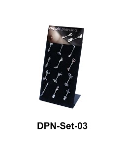 12 Double Nipple Piercing Set DPN-Set-03