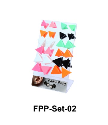 24  Triangle Fake Plugs Set FPP-Set-02