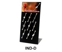 Empty 9 Clips Industrial Piercing Display IND-D
