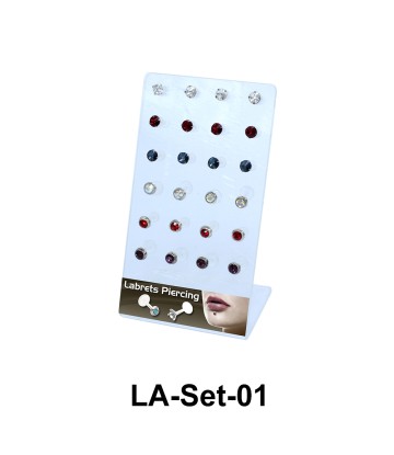 24 Labret Push-in Set LA-Set-01