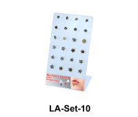24 Enamel Labret Push-in Set LA-Set-10