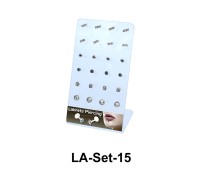 24 Labret Push-in Set LA-Set-15