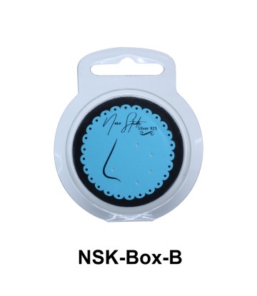 Empty Nose Stud Round Box Set NSK-BOX-B