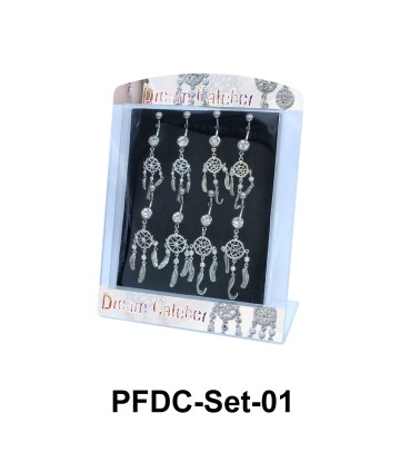 8 Dream Catcher Belly Piercing Set PFDC-Set-01