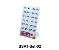 24 Labret Piercing Set SSAT-Set-02