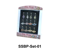 12 Belly Piercing Set SSBP-Set-01