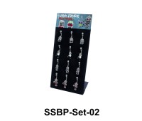 12 Funny Zombie Belly Piercing Set SSBP-Set-02