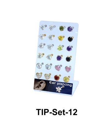 24 Helix Ear Piercing Set TIP-Set-12