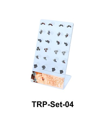 24 Silver Tragus Piercing Set TRP-Set-04