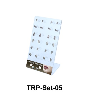 24 Silver Tragus Piercing Set TRP-Set-05